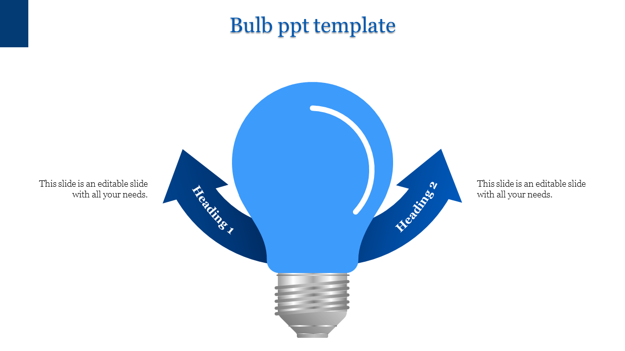 Innovative Bulb PPT Template for Business and Education