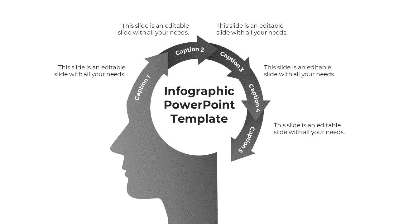 Best Gray Color Infographic PowerPoint And Google Slides