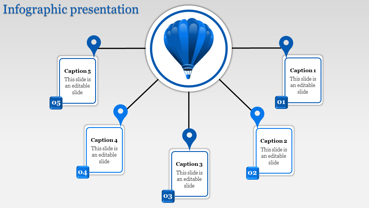 Unique Infographic PPT Template for Engaging Data Displays