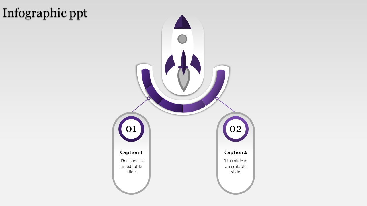 Innovative Infographic PowerPoint Presentation Two Nodes