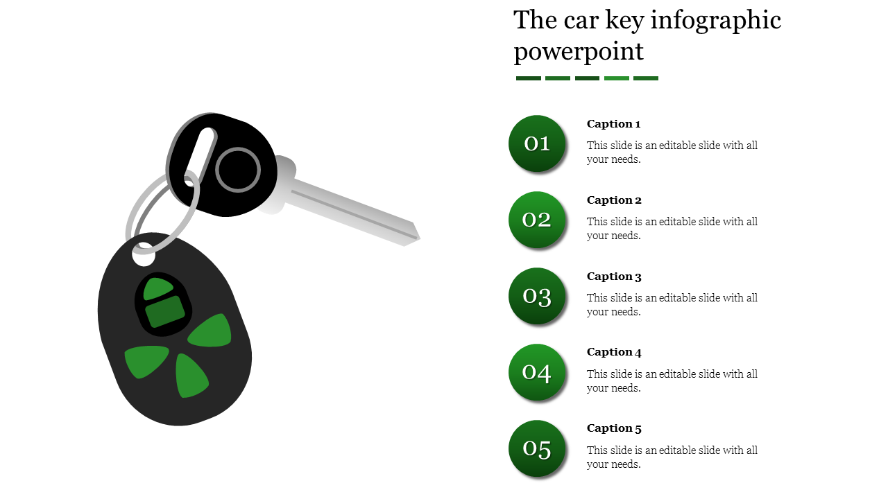 Infographic Presentation PPT And Google Slides With Five Nodes