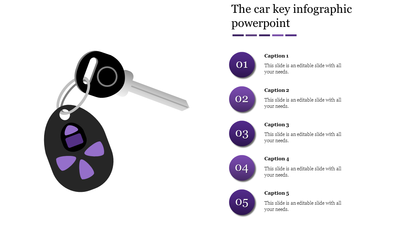 Affordable Infographic Presentation With Five Nodes Slide