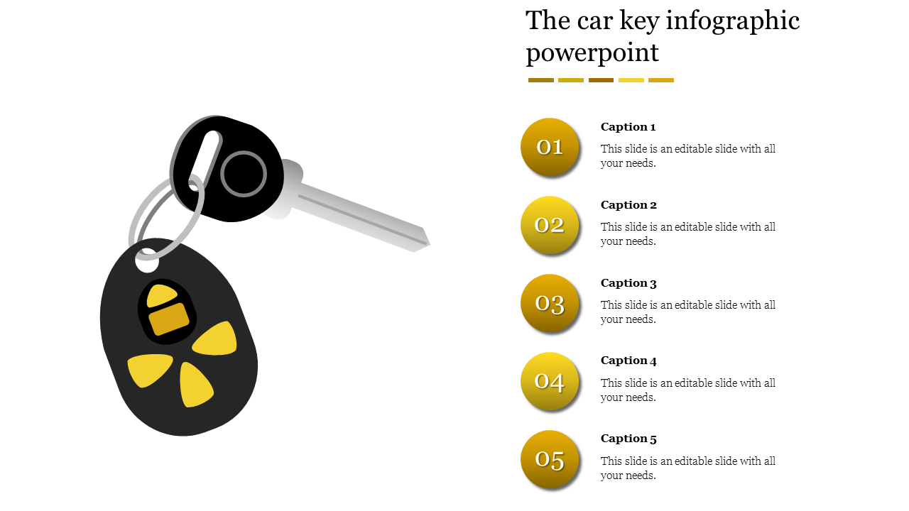 Awesome Infographic Presentation In Yellow Color Slide