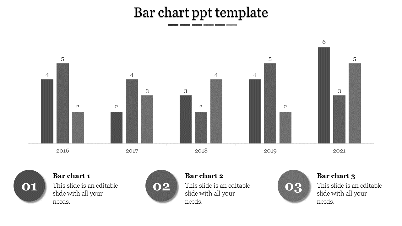 Simple Bar Chart PPT Template and Google Slides Themes