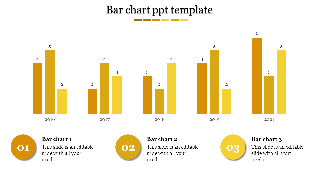 Innovative Bar Chart PPT Template And Google Slides-3 Node