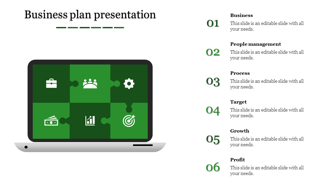 Professional Business Plan PPT Template for Executives