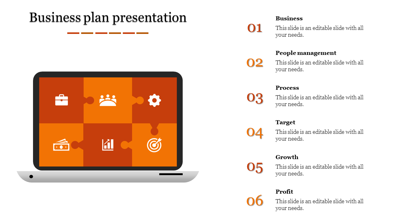 Detailed Business Plan Presentation for PowerPoint