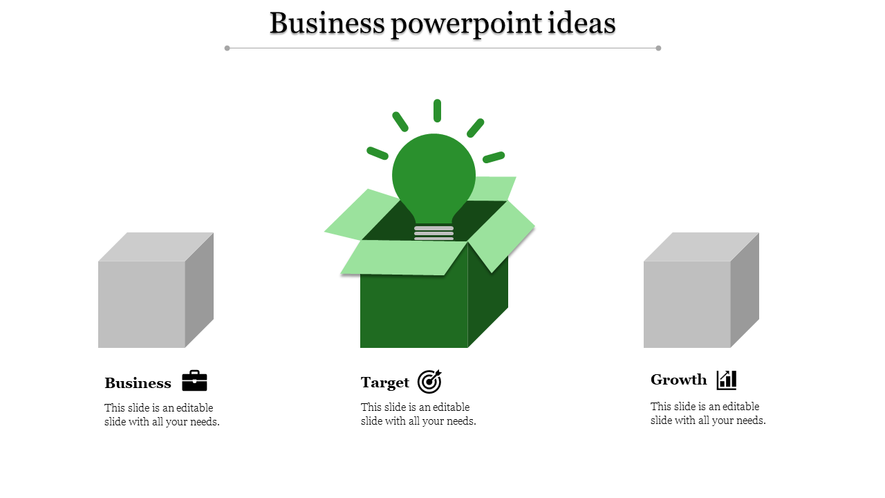 Business Presentation Ideas PPT And Google Slides-Three Nodes