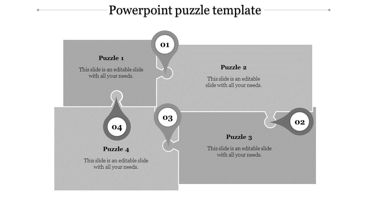 Dynamic Puzzle PowerPoint Template for Visual Appeal