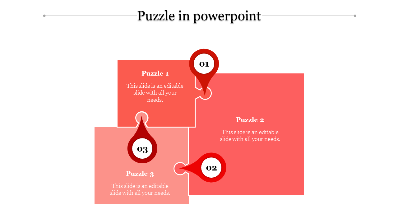 Modern Puzzle PowerPoint Template for Unique Designs