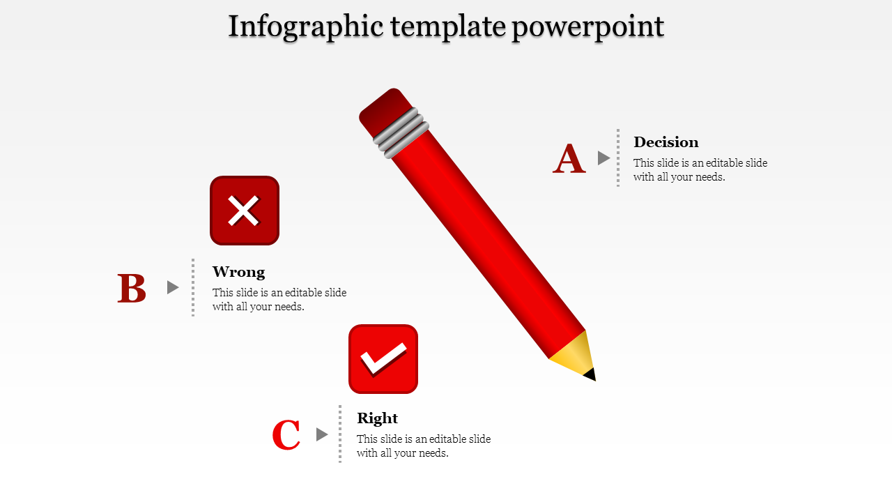 Infographic Template PowerPoint for Data Presentation