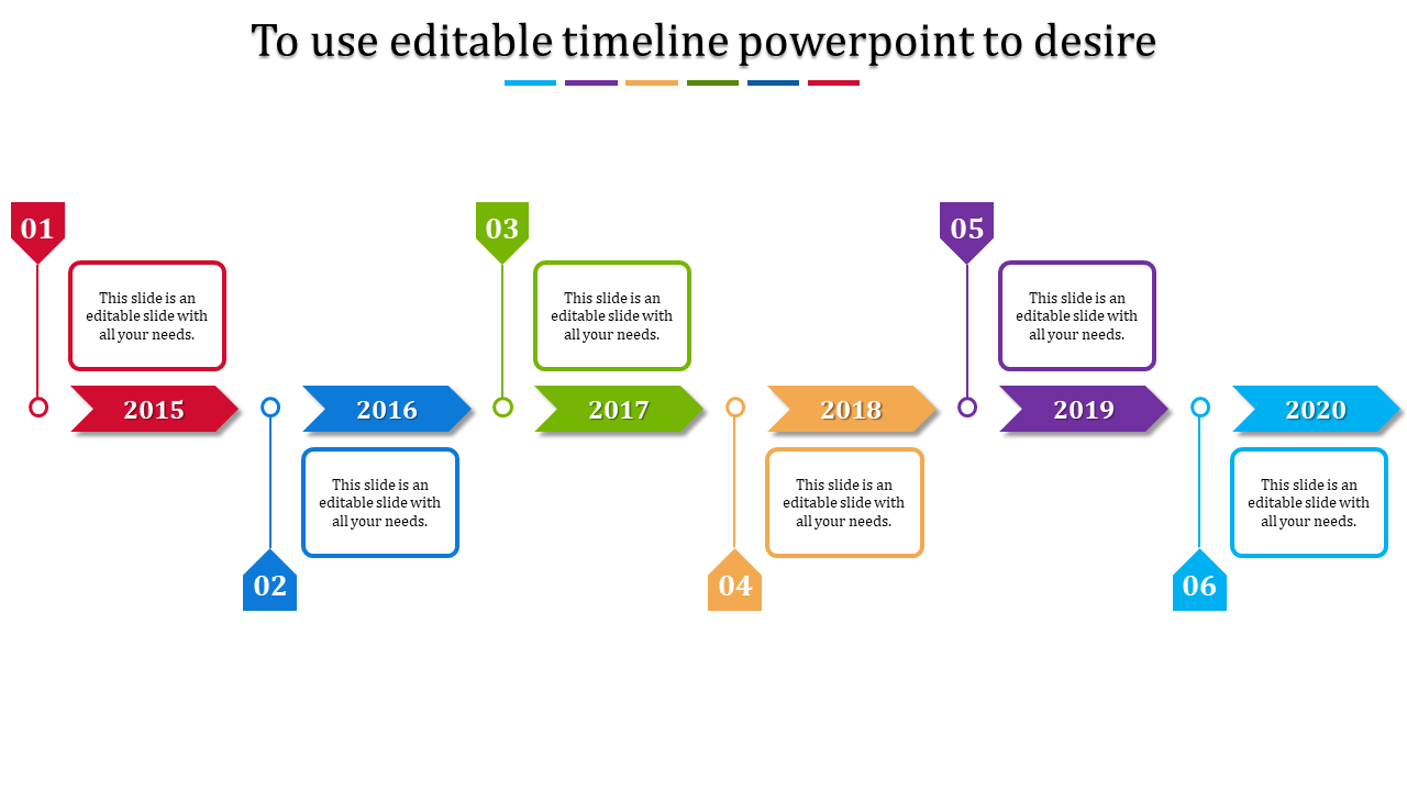 Stunning Editable Timeline PowerPoint Template PPT Design