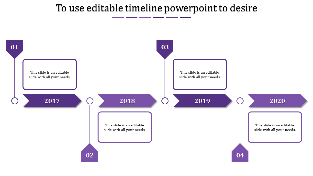 Timeline PowerPoint Template for Project Management Use