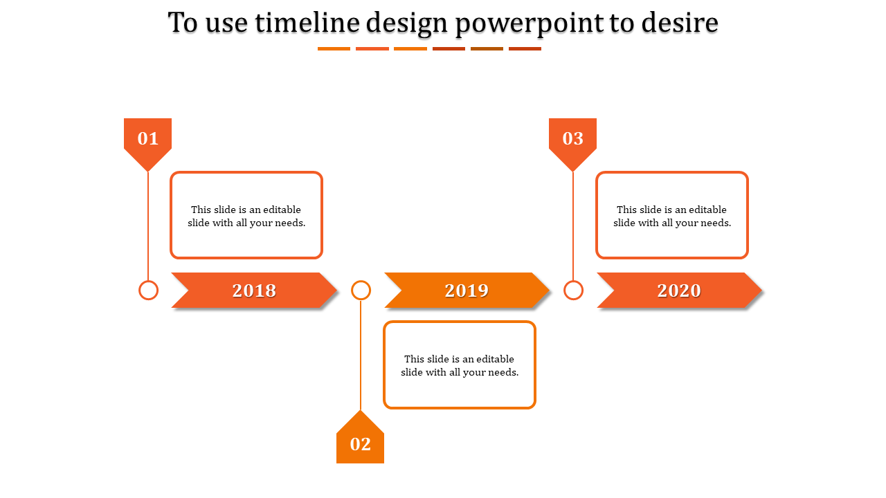 Editable Timeline PowerPoint Template for Detailed Projects