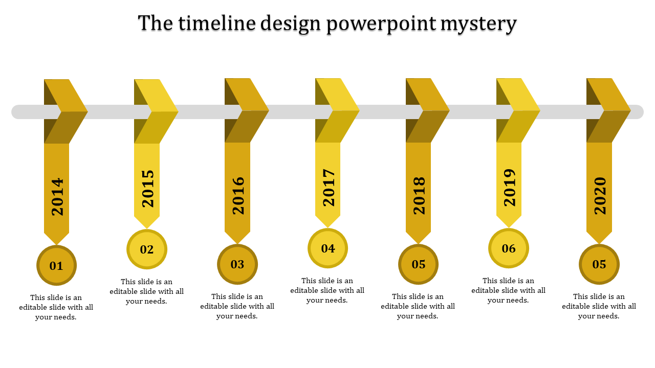 Innovative Timeline Design PowerPoint for Milestone Tracking