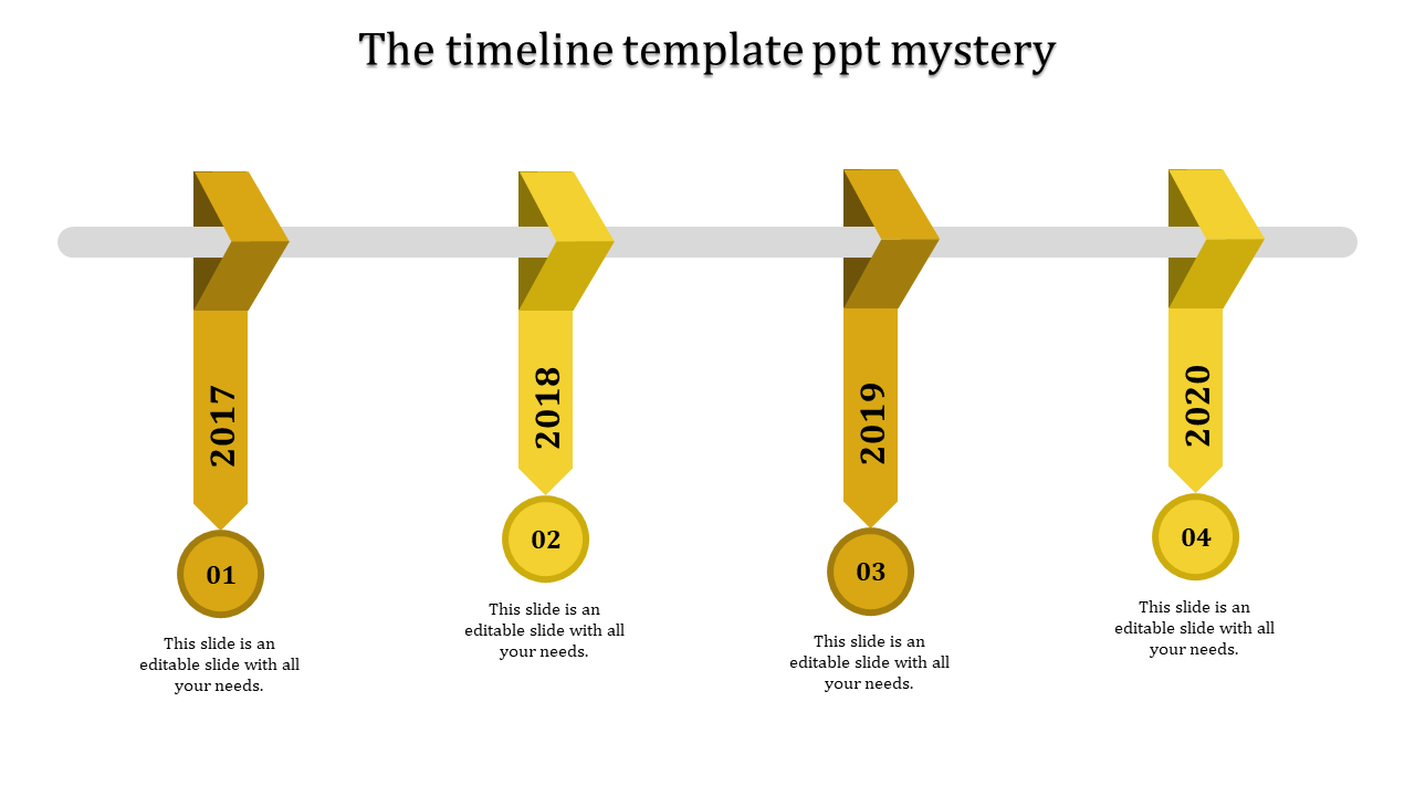 Comprehensive Timeline Design PowerPoint for Milestones