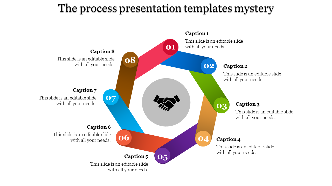  Eight Node Process Presentation Template Design