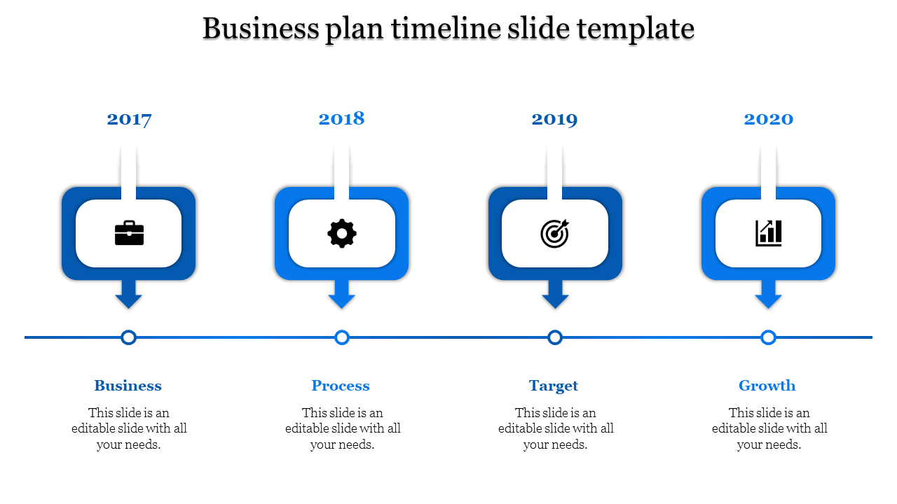 Simple And Stunning Timeline PowerPoint Template 