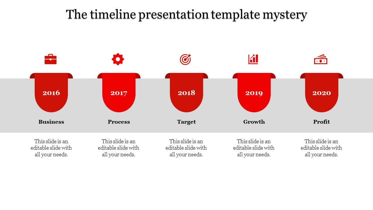 Engaging Timeline Presentation PowerPoint for Key Events