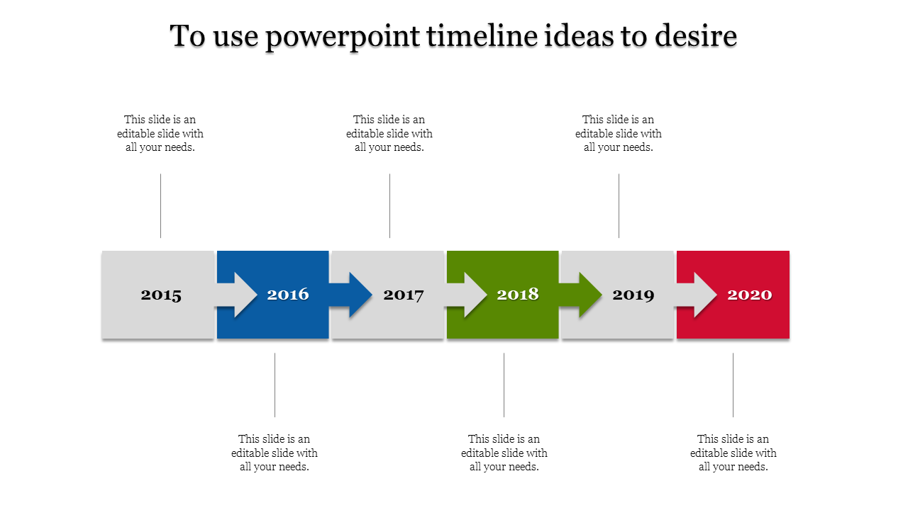 Creative Timeline Design PowerPoint for Project Planning