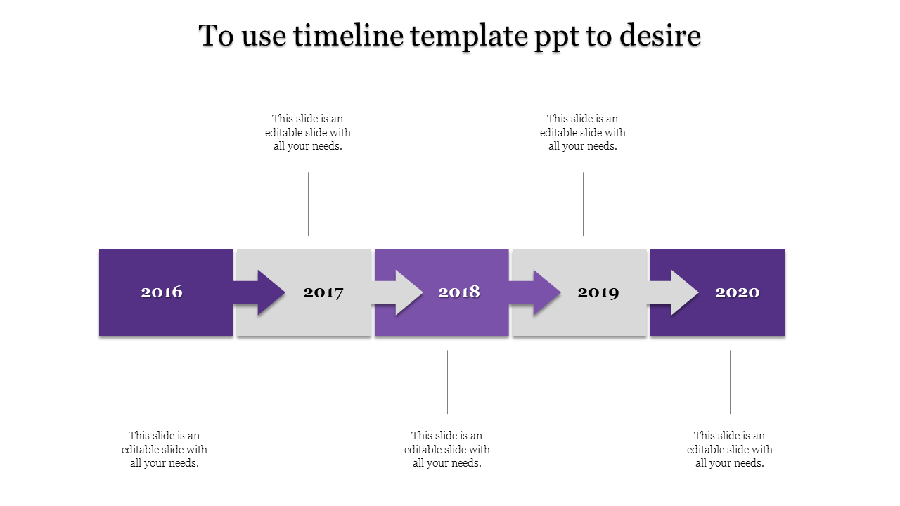 Engaging Timeline Design PowerPoint for Business Roadmaps