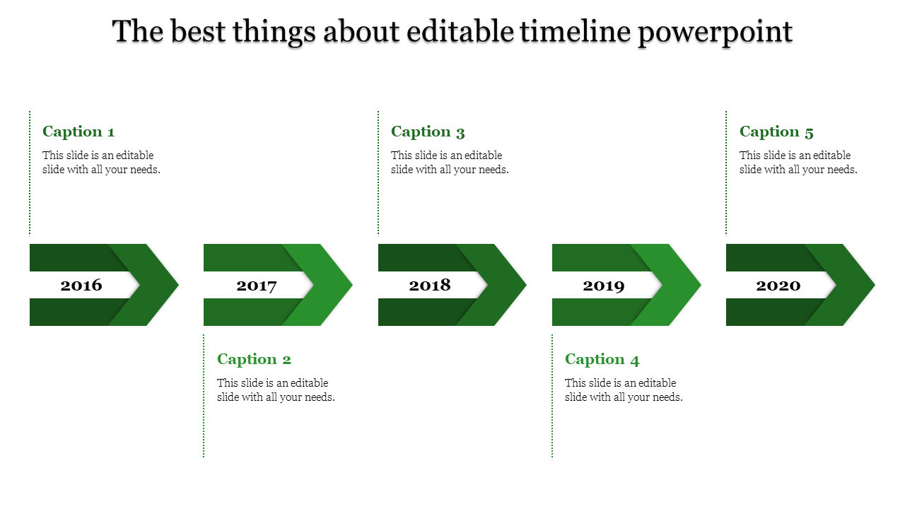 Editable Timeline PowerPoint for Structured Planning