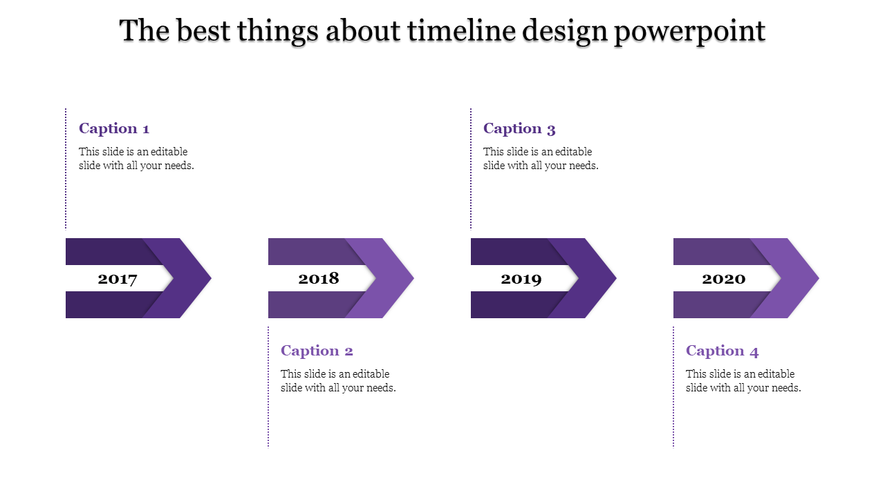 Editable Timeline PowerPoint Template for Business Projects