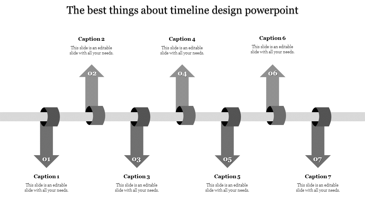 Editable Timeline Design PowerPoint and Google Slides Themes