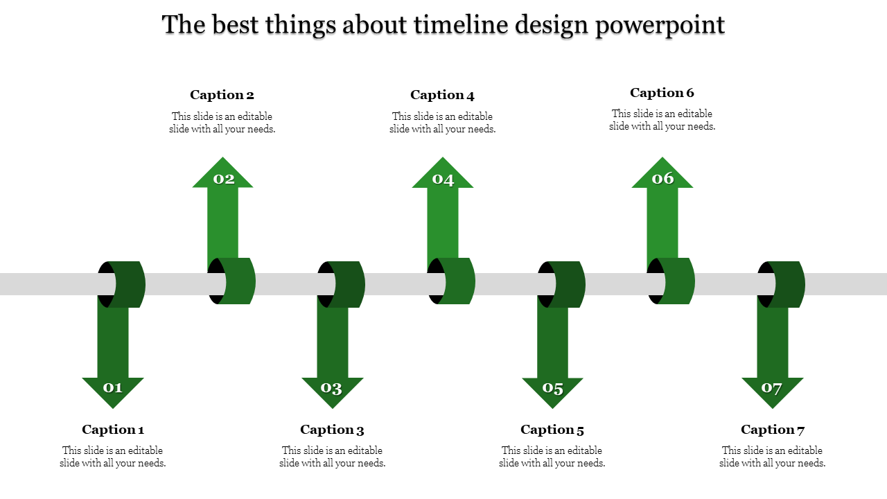 Timeline Design PowerPoint for Comprehensive Tracking