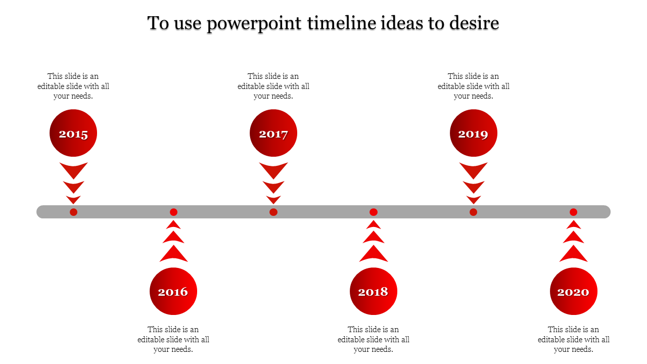 Attractive PowerPoint Timeline Ideas Presentation Template