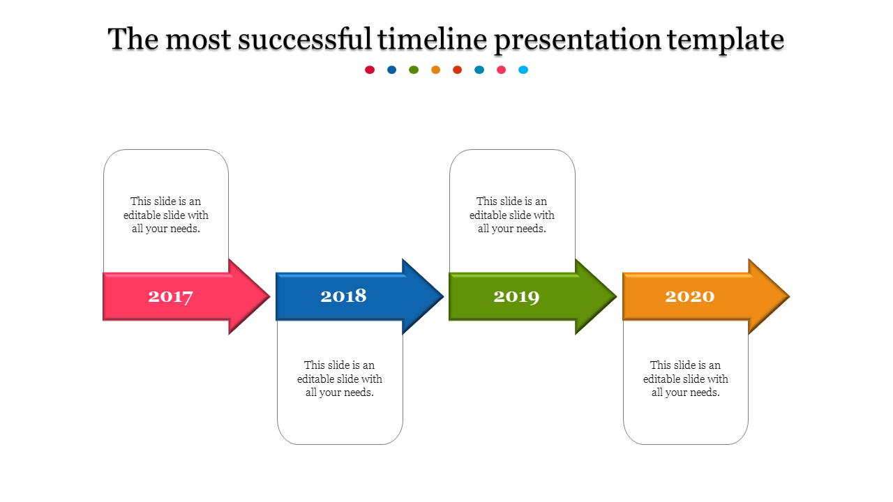 Best Timeline  PPT Presentation Template With Four Node