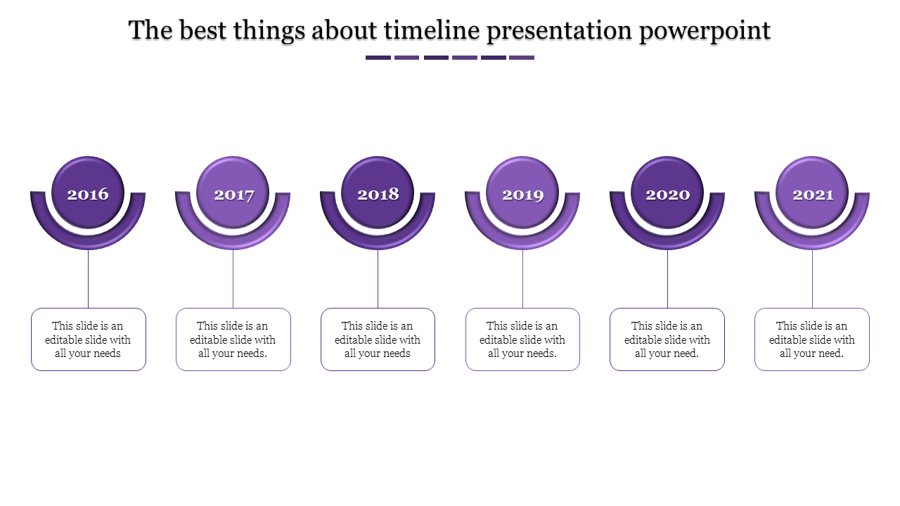 Minimalist Timeline Presentation Template for Clean Visuals