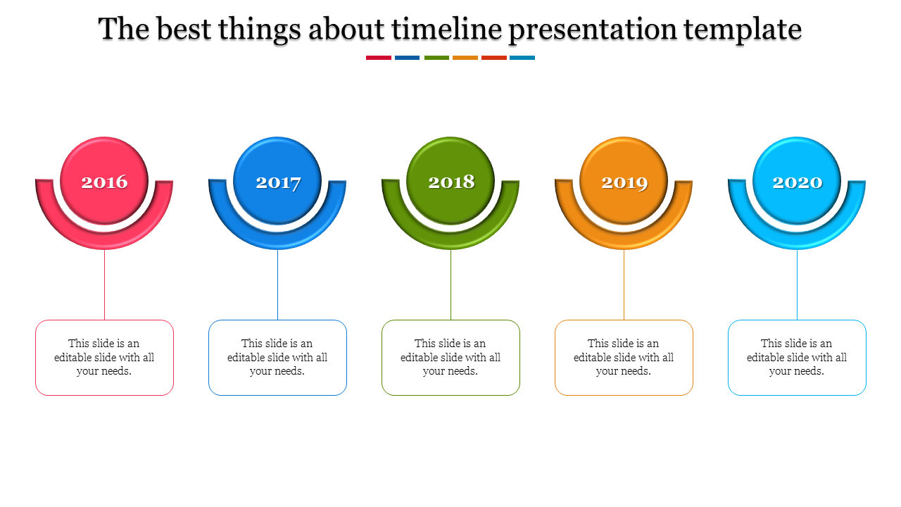 Timeline PPT Template for Historical Events Visualization