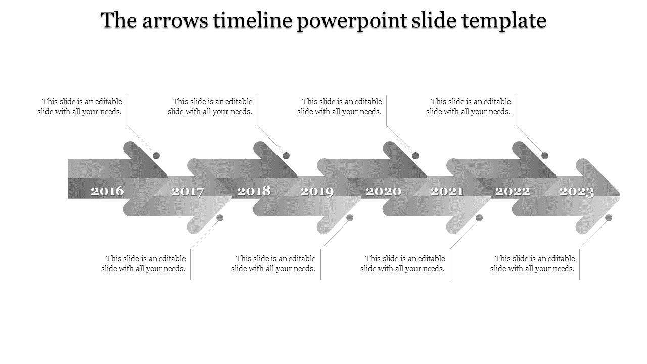 Grey Aesthetic Timeline PowerPoint Template and Google Slides