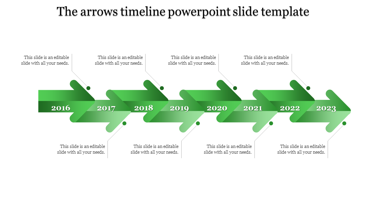 Effective Timeline Slide Template for Business Milestones