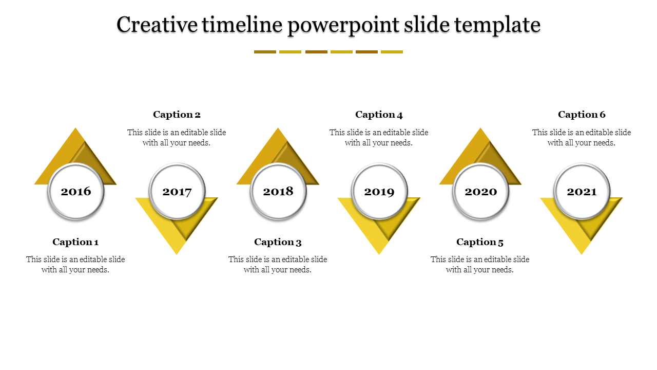 Effective Timeline PowerPoint Slide Template for Tracking