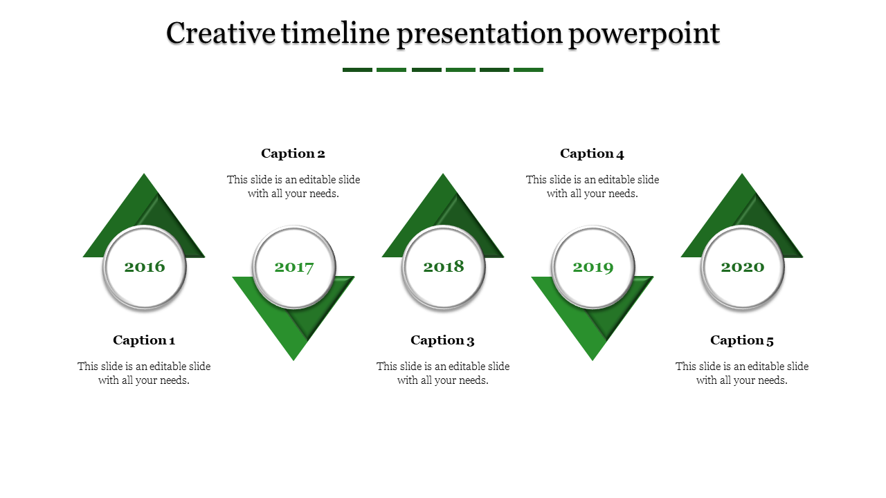 Modern Timeline PowerPoint Slide for Corporate Planning