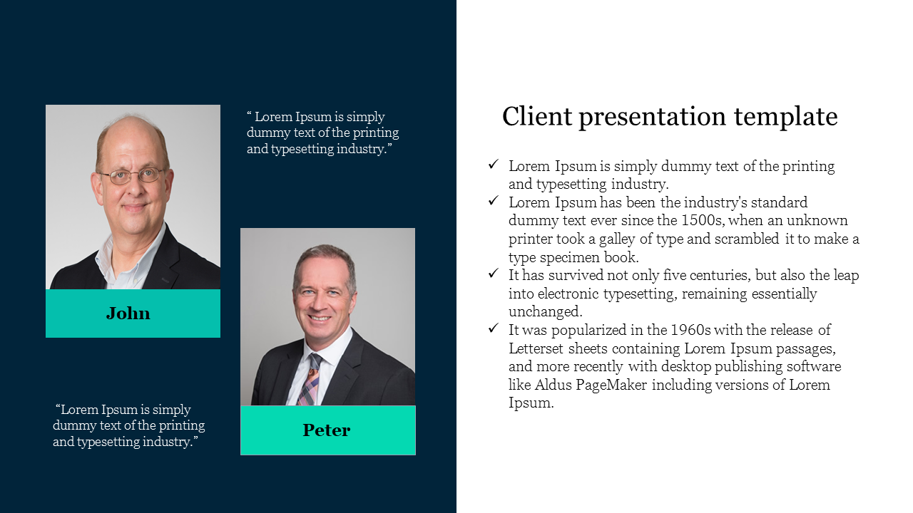 Client Presentation Template for Professional Proposals