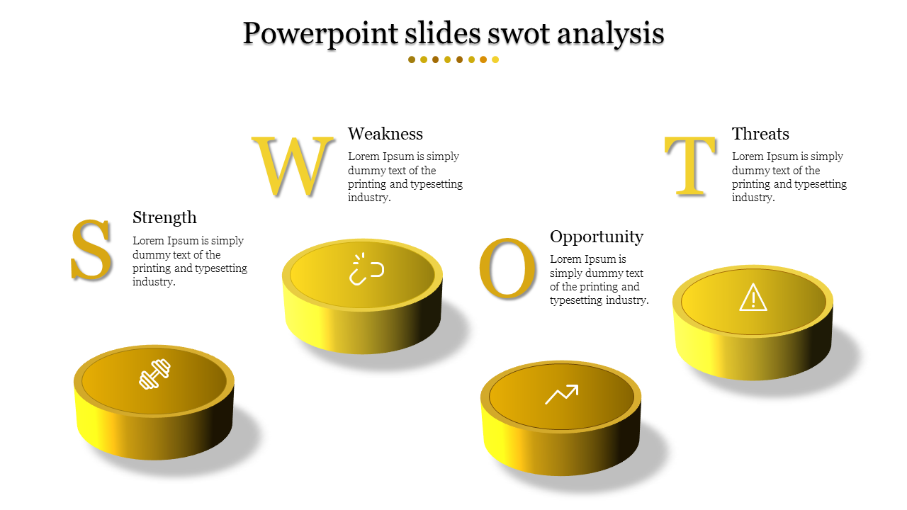 Effective PowerPoint Slides SWOT Analysis Template Designs