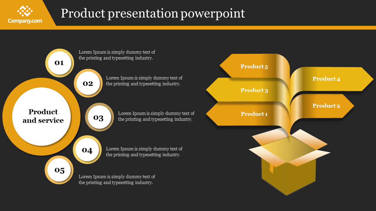 Product PowerPoint Template and Google Slides