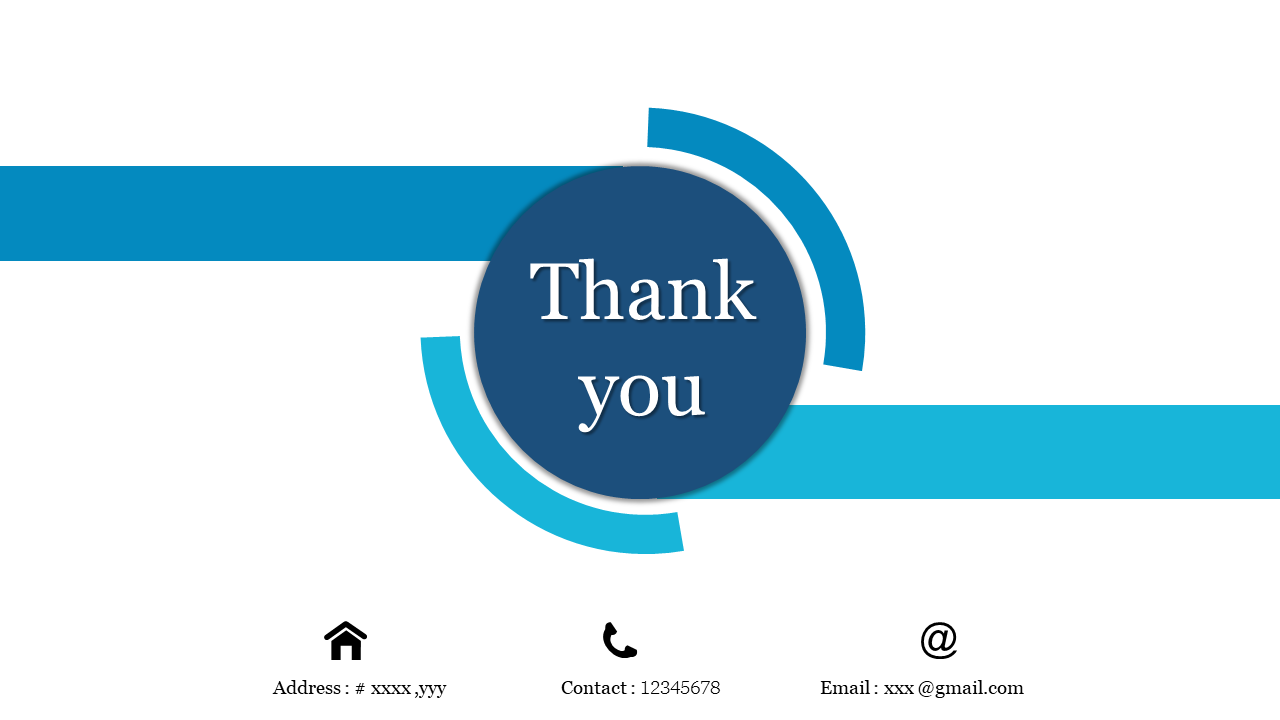 Elegant Thank You PowerPoint Slide for Effective Closure