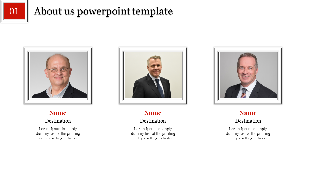 Portfolio About Us PowerPoint Template Designs