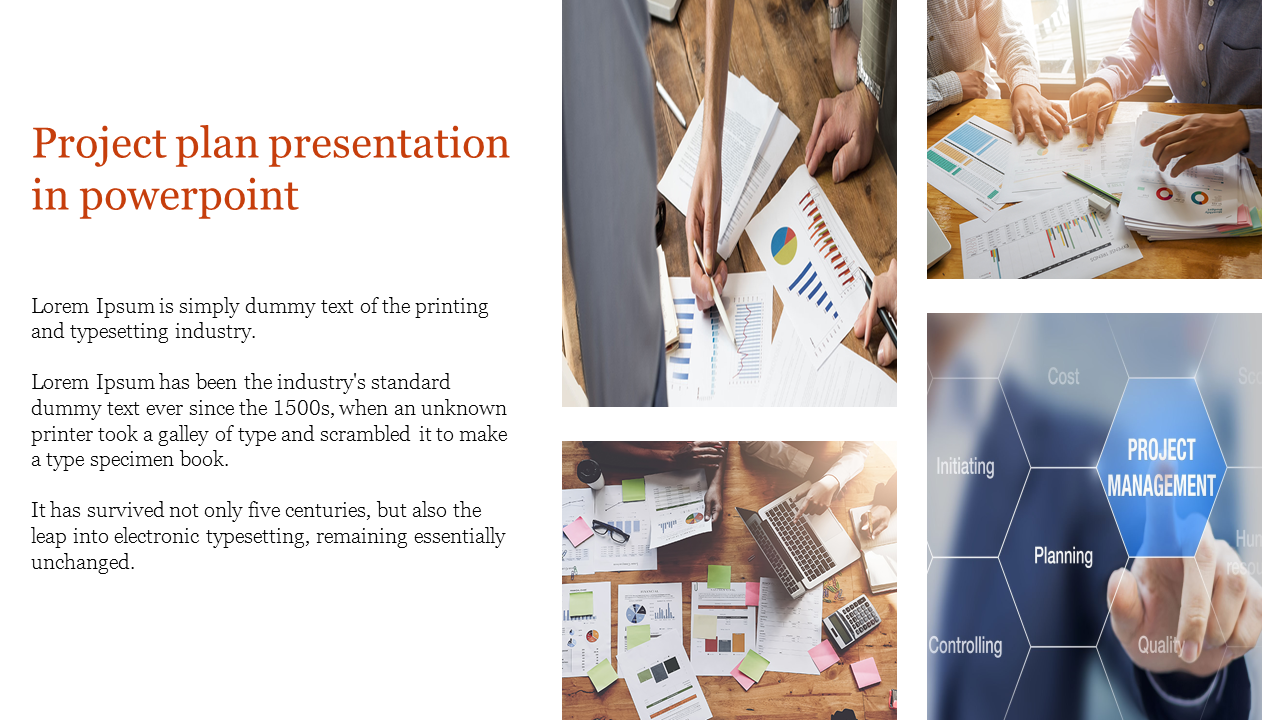 Amazing Project Plan Presentation In PowerPoint Template