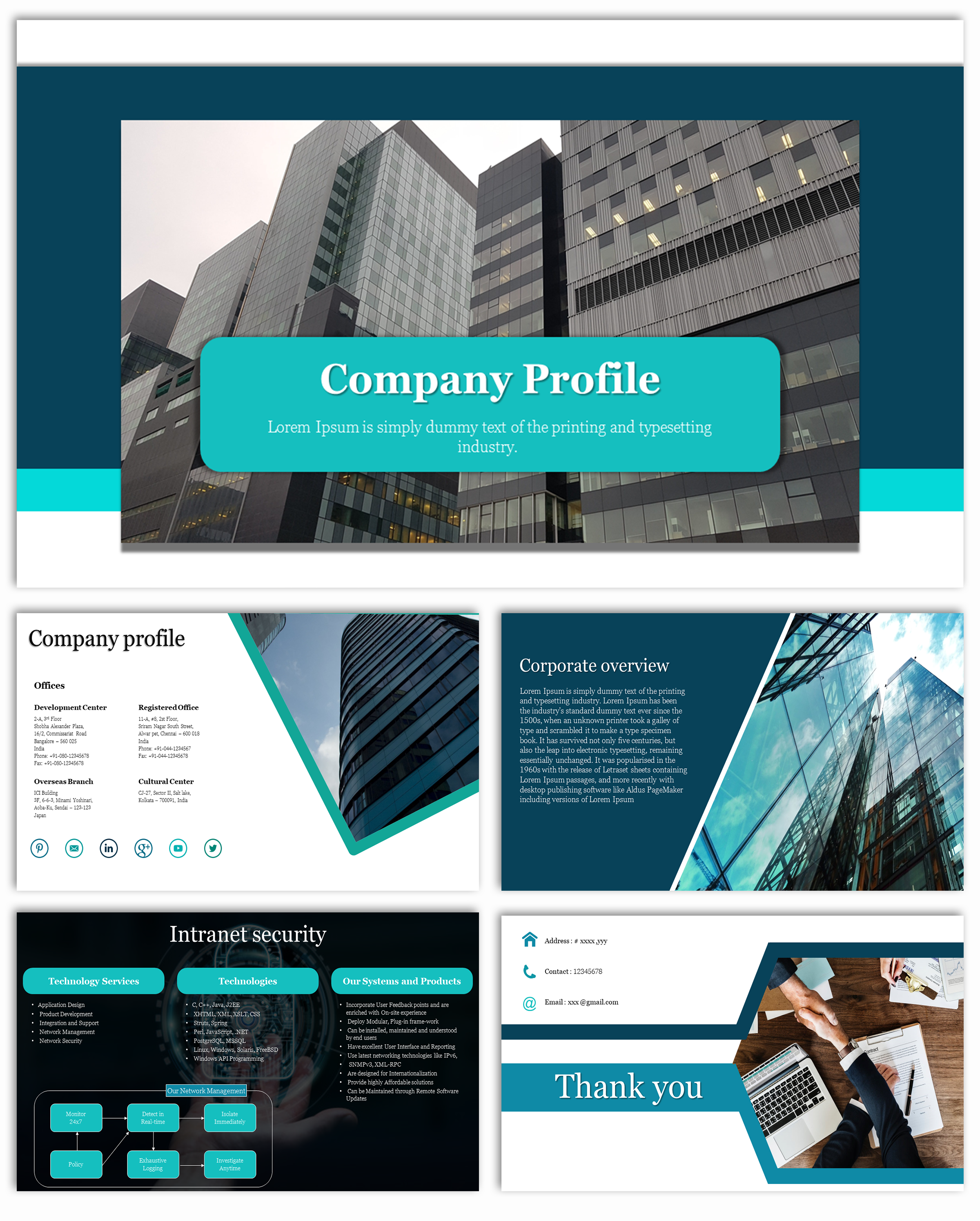 company profile powerpoint presentation template