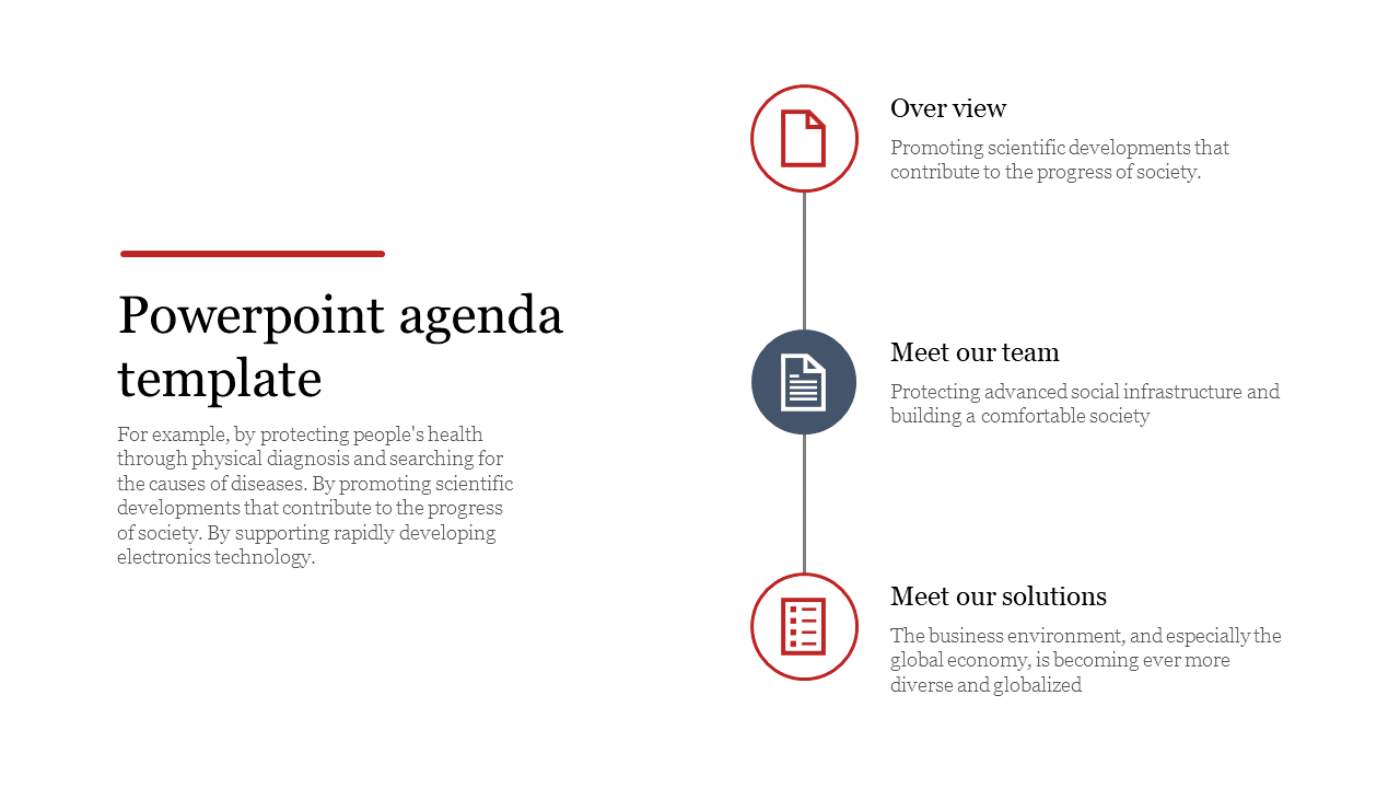 Effective PowerPoint Agenda Template Presentation Slides