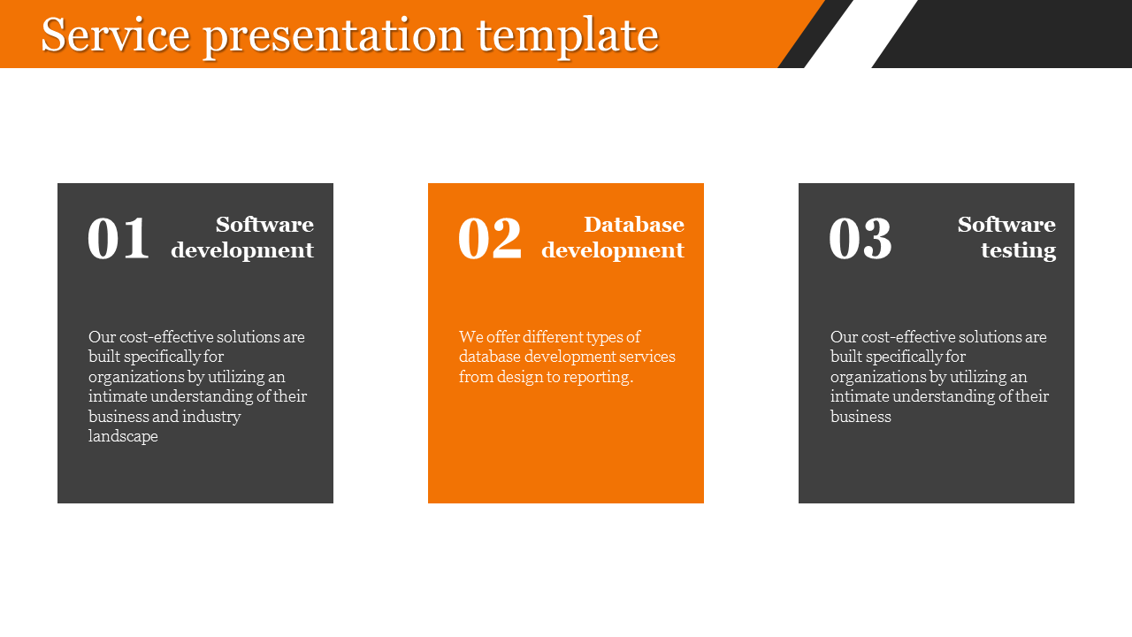 Impress your Audience With Service Presentation Template