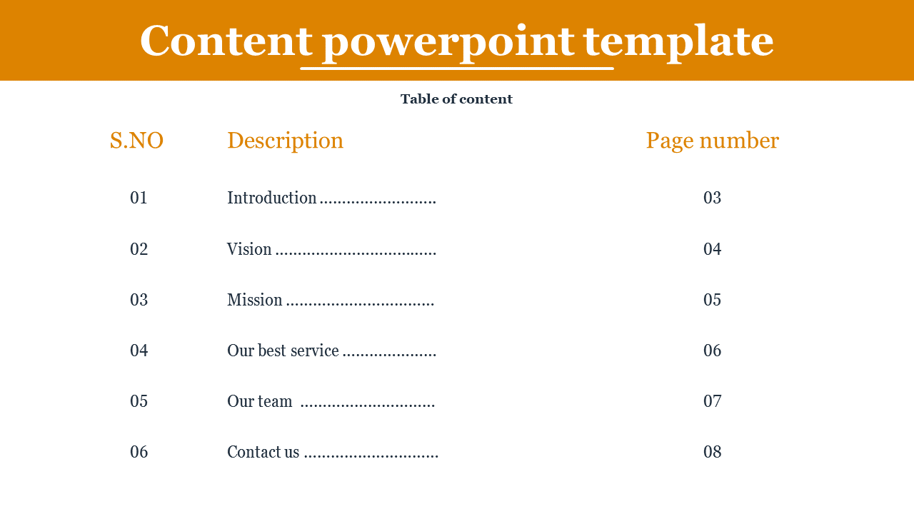 Download Our Editable Content PowerPoint Template Slides