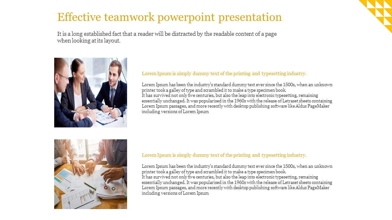 Best Effective Teamwork PPT and Google Slides Presentation 