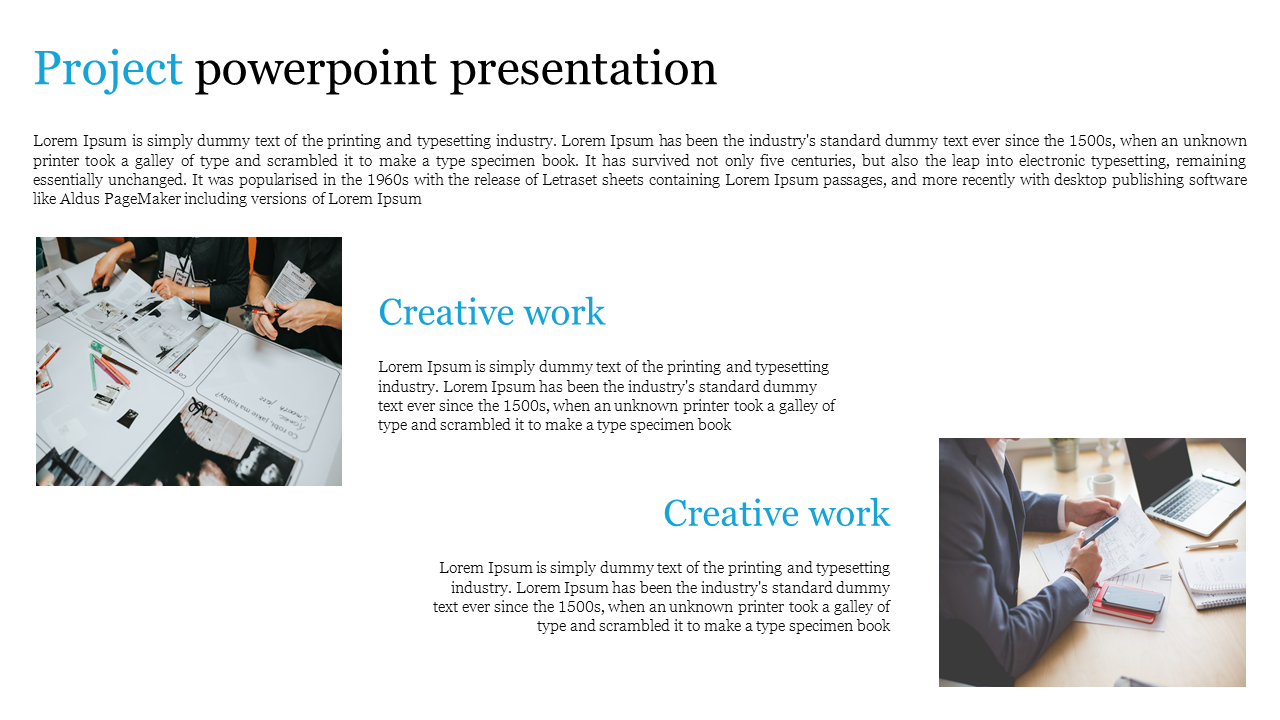 Project PowerPoint Presentation for Efficient Planning