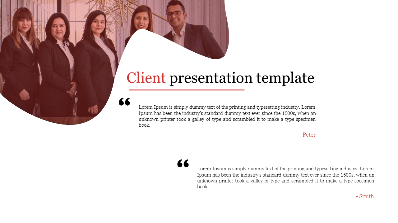 Client PPT Presentation Template and Google Slide Themes 